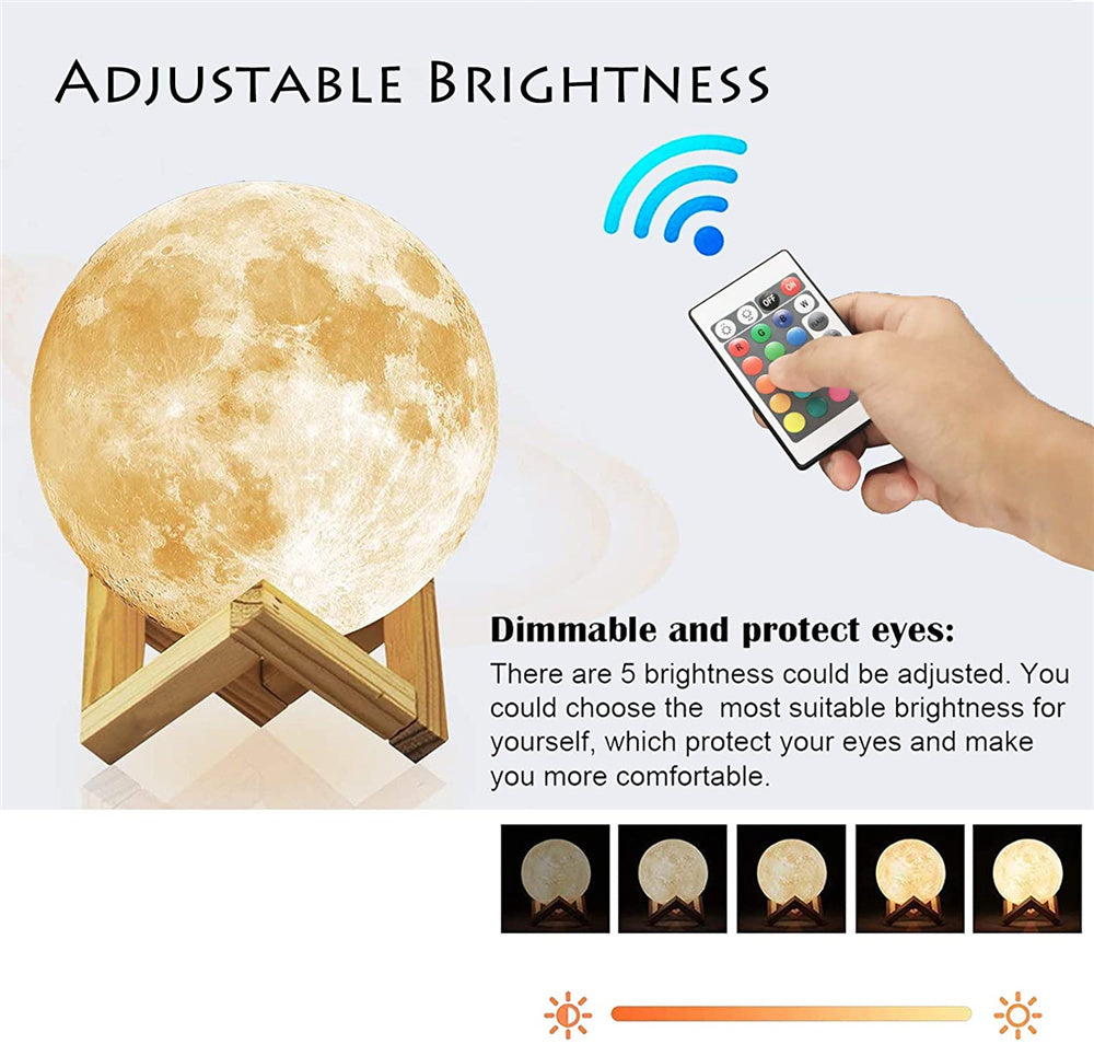 3D LED Night Lights Moon Lamp