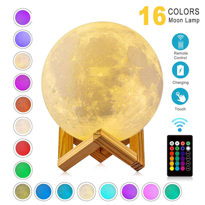 3D LED Night Lights Moon Lamp