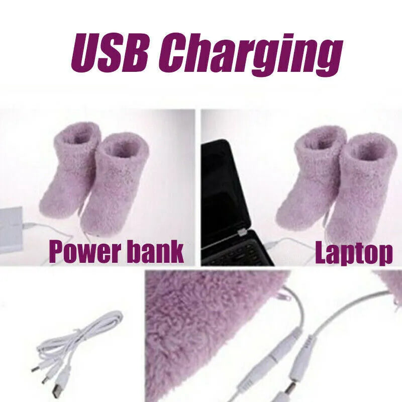 USB Warmer Foot Shoes