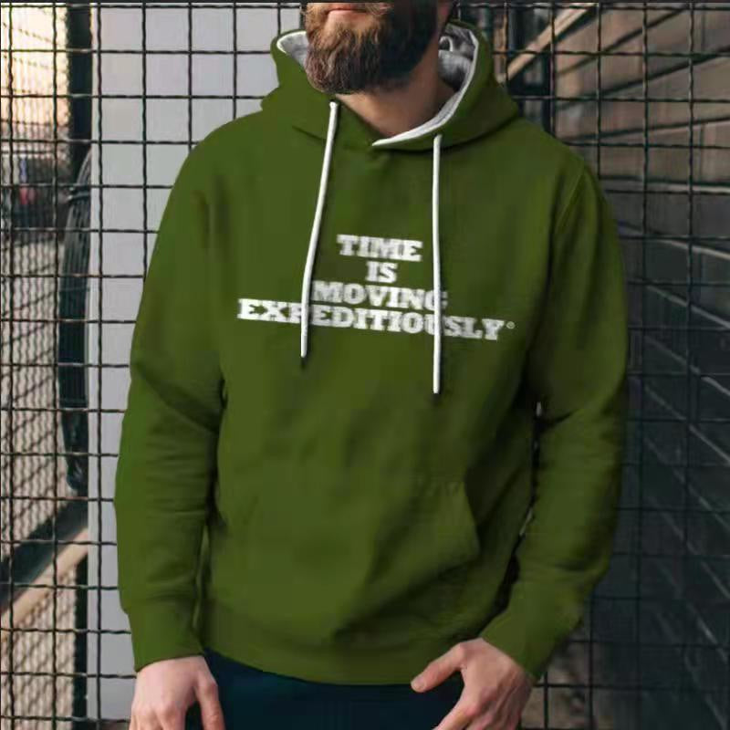 Fashion Solid Color Men's Casual Hoodies